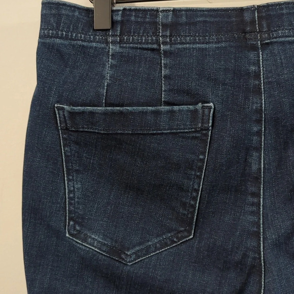 Pilcro Dark Blue Flare & Wide Leg Jeans - Picture 8 of 14